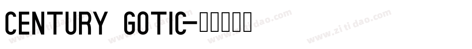 century gotic字体转换